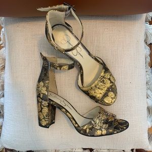 Jessica Simpson Metallic Heeled Sandals